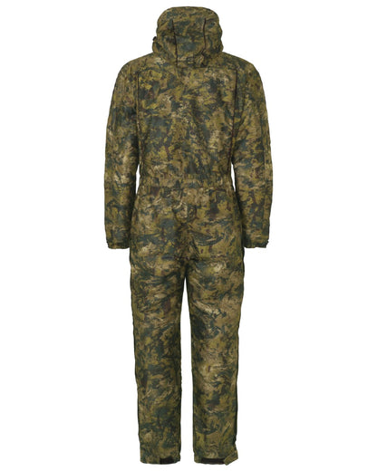 InVis Green Coloured Seeland Outthere Camo Onepiece on white background 