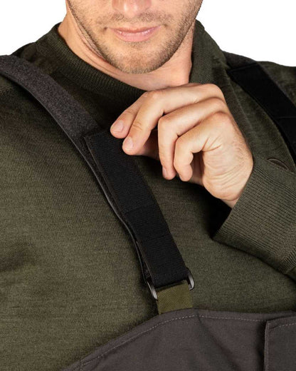 Grizzly Brown Coloured Seeland Polar Max Trousers on white background 