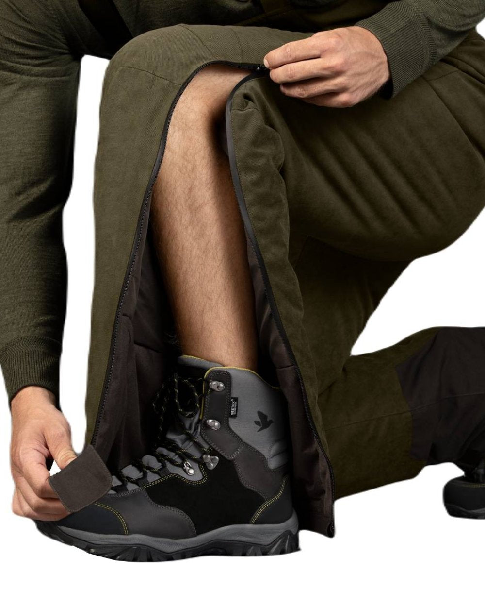 Grizzly Brown Coloured Seeland Polar Max Trousers on white background 