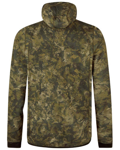 InVis Green Coloured Seeland Power Camo Fleece Jacket on white background 