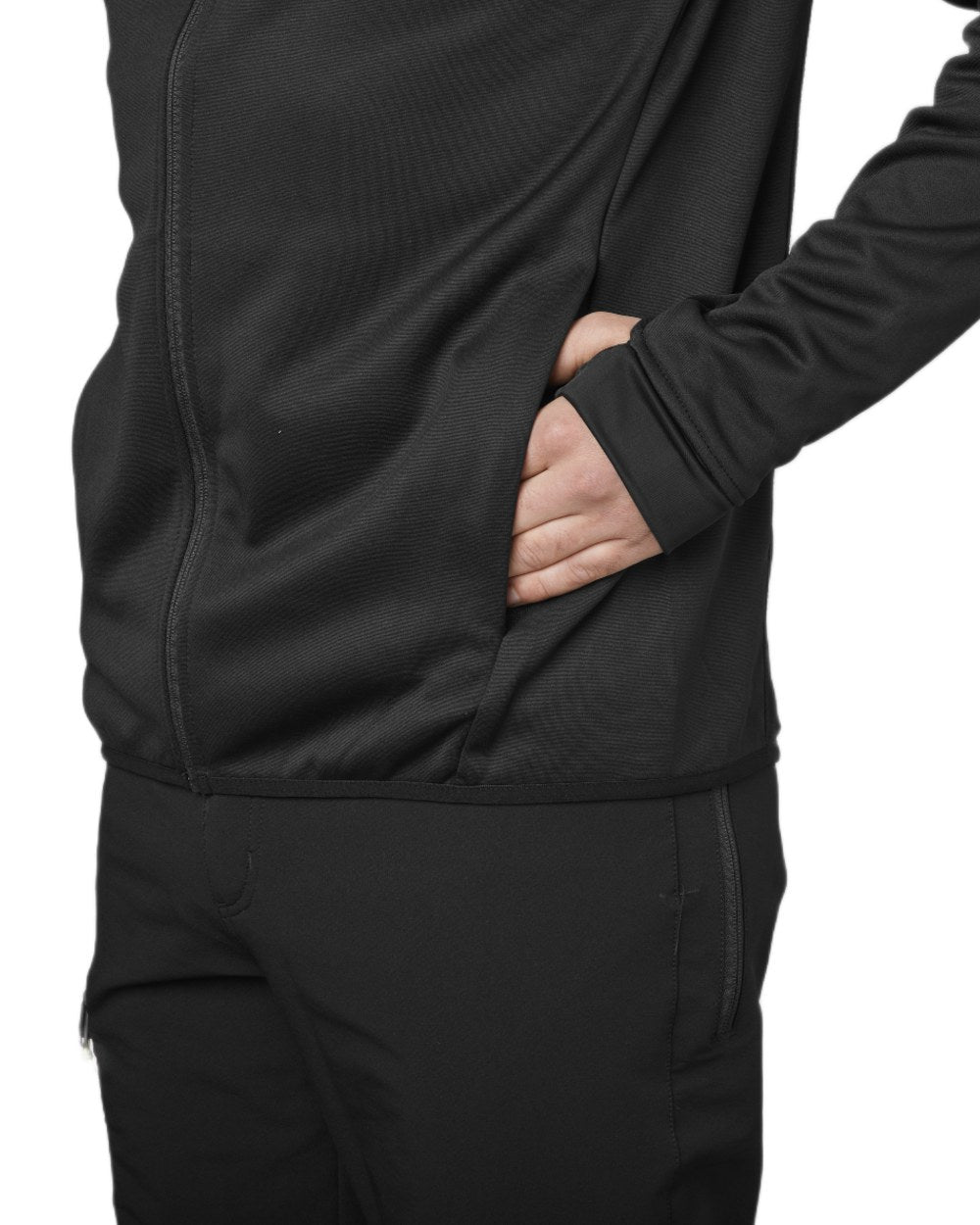 Meteorite coloured Seeland Power Fleece on white background 