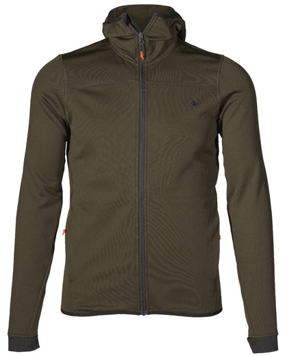 Pine Green coloured Seeland Power Fleece on white background 