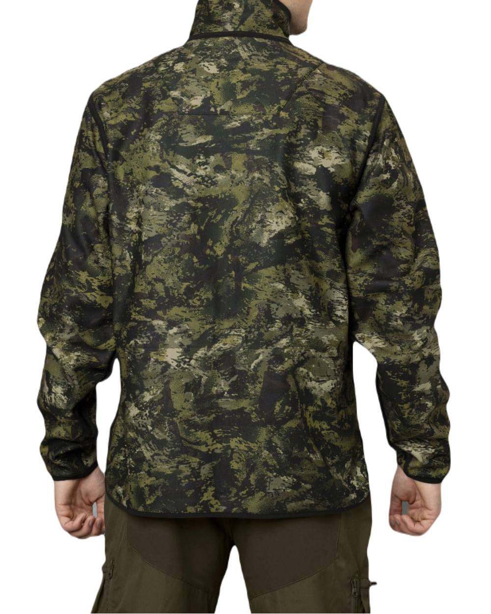 Light Pine InVis Green Coloured Seeland Rogue Reversible Fleece Jacket on white background 