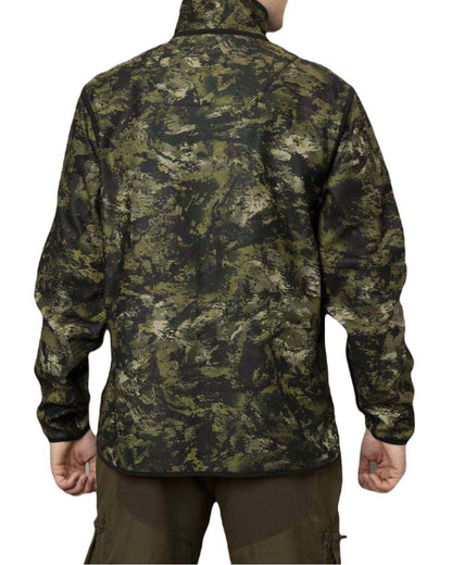 Light Pine InVis Green Coloured Seeland Rogue Reversible Fleece Jacket on white background 