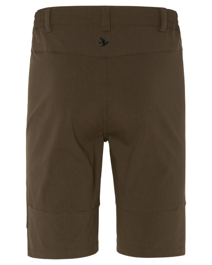 Pine Green Coloured Seeland Rowan Stretch Shorts on White background 