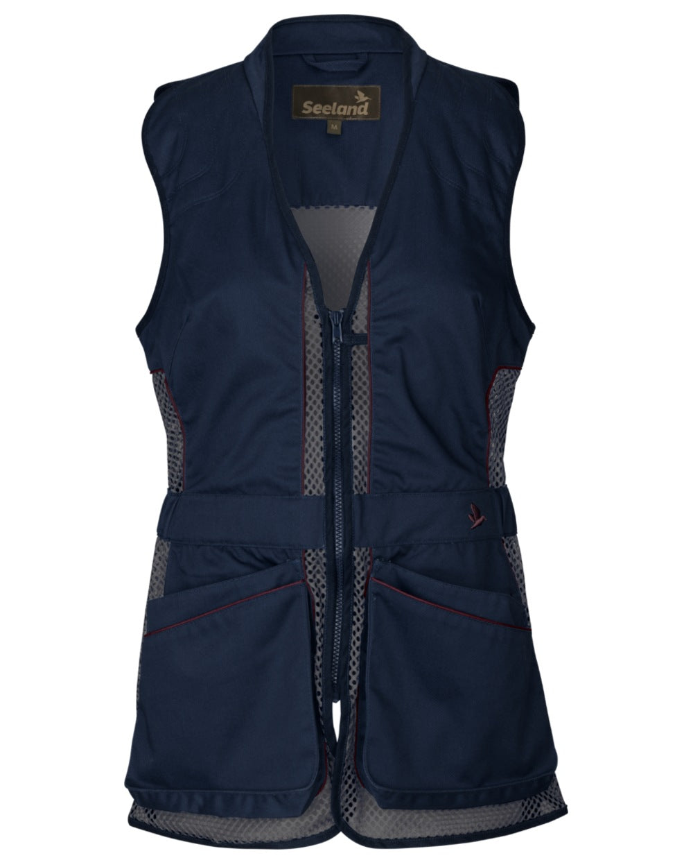 Classic Blue Coloured Seeland Skeet II Lady Waistcoat on White background 