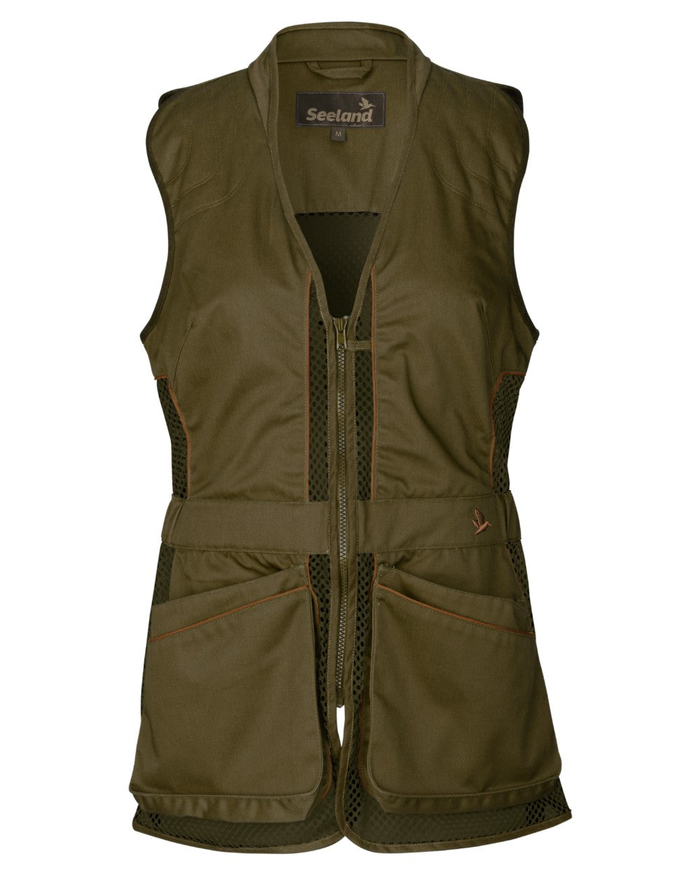 Duffel Coloured Seeland Skeet II Lady Waistcoat on White background 