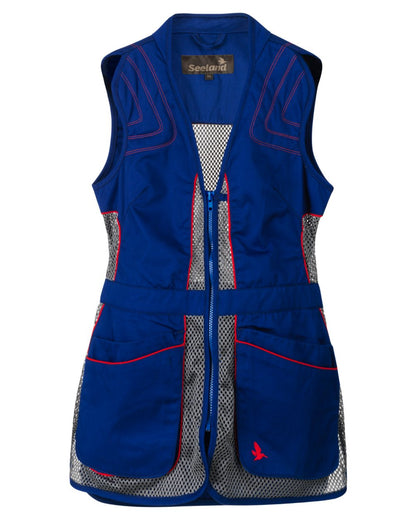 Sodalite Blue Coloured Seeland Skeet II Lady Waistcoat on White background 