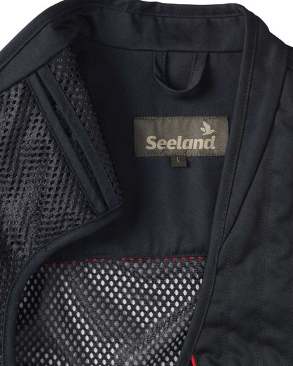 Black coloured Seeland Skeet II Waistcoat on white background 