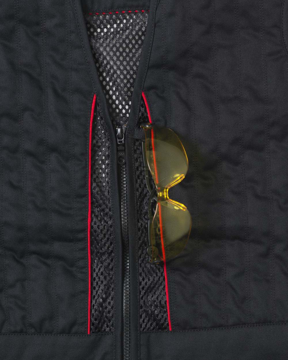 Black coloured Seeland Skeet II Waistcoat on white background 