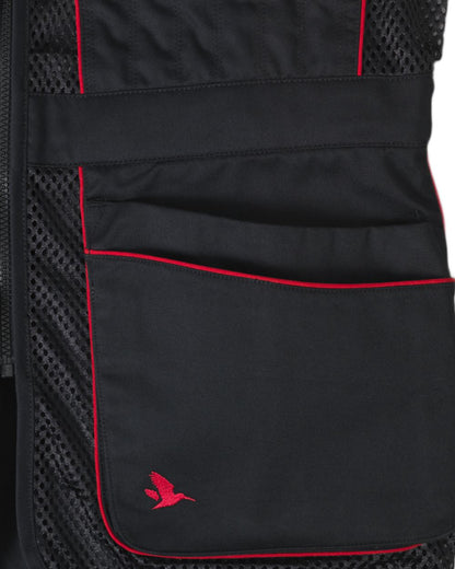 Black coloured Seeland Skeet II Waistcoat on white background 