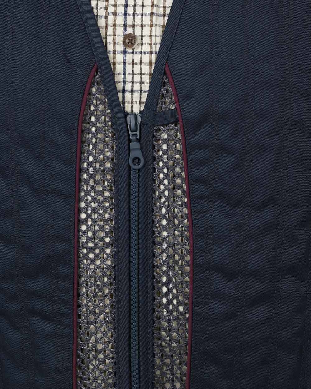 Classic Blue coloured Seeland Skeet II Waistcoat on white background 