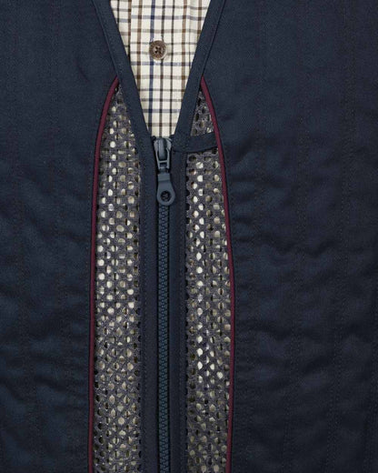 Classic Blue coloured Seeland Skeet II Waistcoat on white background 