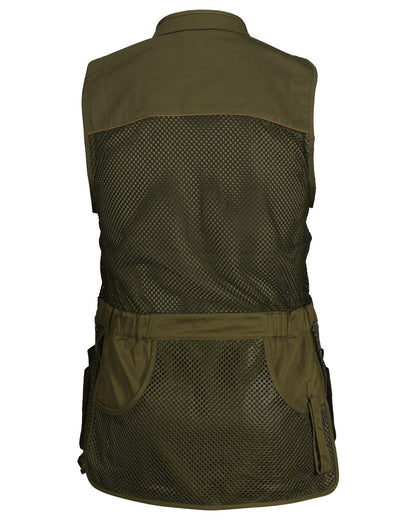 Duffel Green coloured Seeland Skeet II Waistcoat on white background 