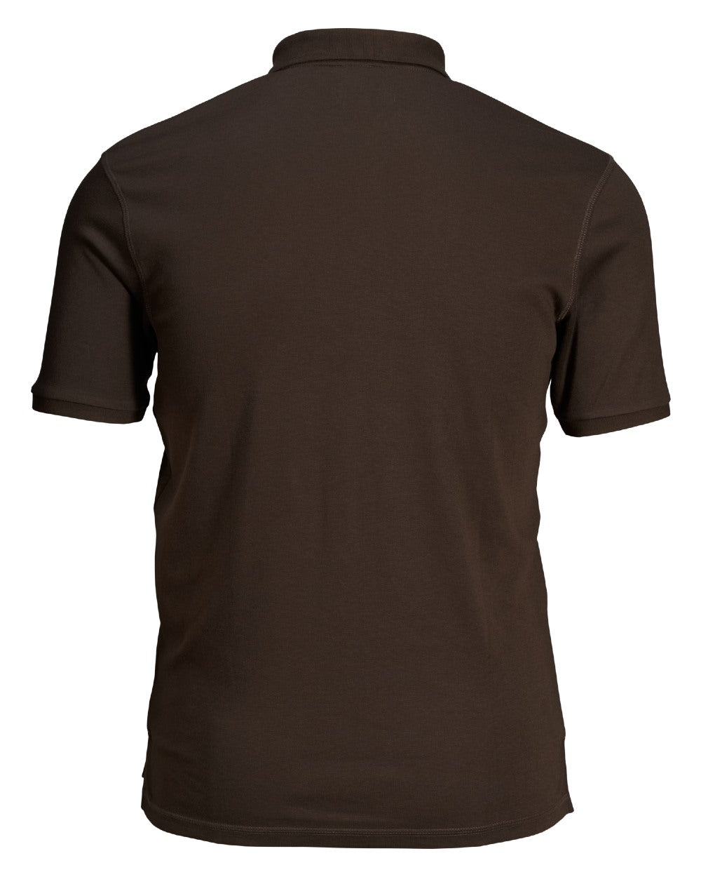 Brown Coloured Seeland Skeet Polo Shirt on White background 