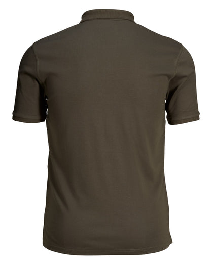 Green Coloured Seeland Skeet Polo Shirt on White background 