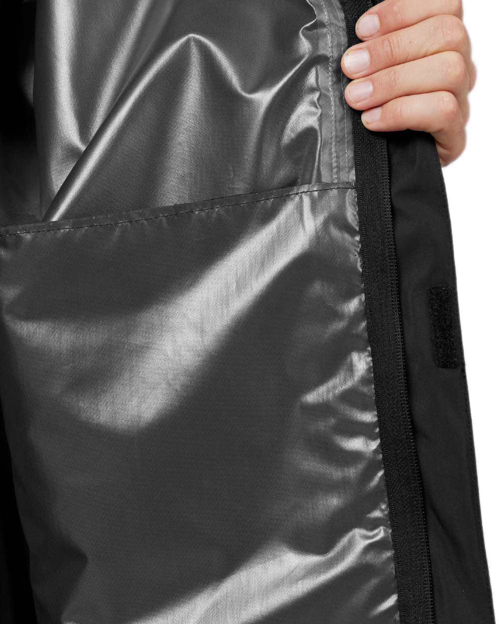 Black Coloured Seeland Taxus Rain Set on White background 