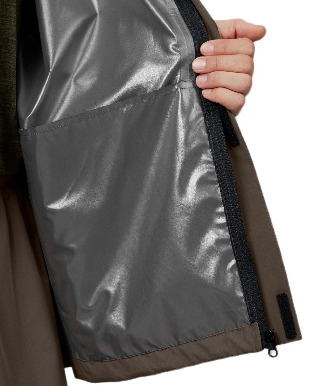 Pine Green Coloured Seeland Taxus Rain Set on White background 