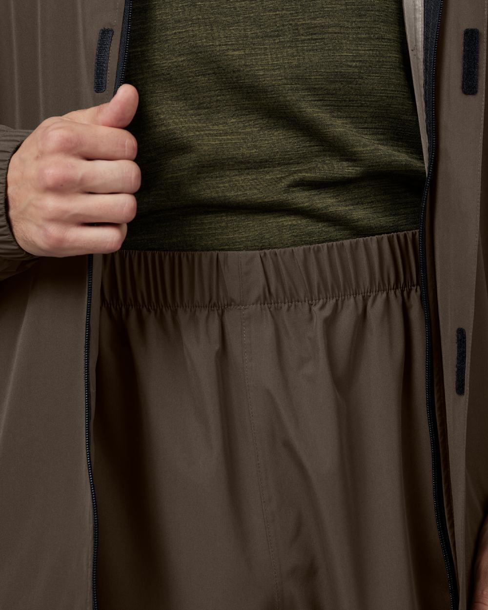 Pine Green Coloured Seeland Taxus Rain Set on White background 