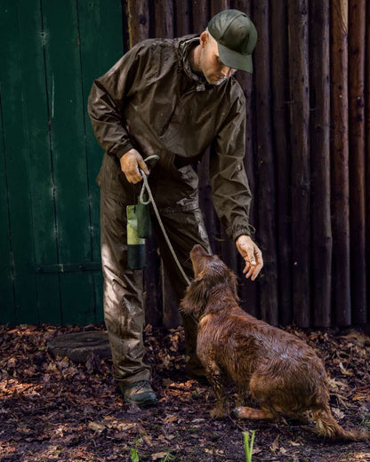 Pine Green Coloured Seeland Taxus Rain Set on outdoor background 