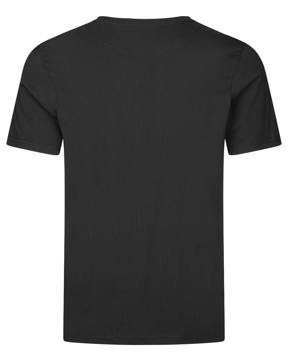 Black coloured Seeland Territory T-Shirt on white background 