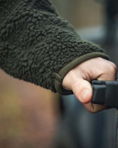 Grizzly Brown Coloured Seeland Thaw Fleece Jacket on outdoor background 