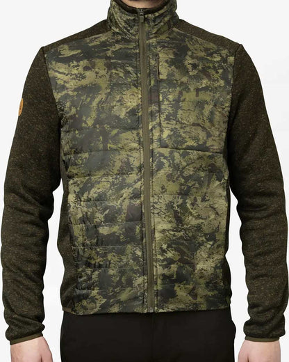Camo Coloured Seeland Theo Hybrid Jacket on white background 