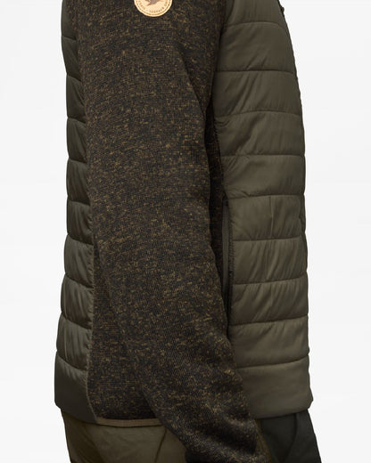 Pine Green Coloured Seeland Theo Hybrid Jacket on white background 