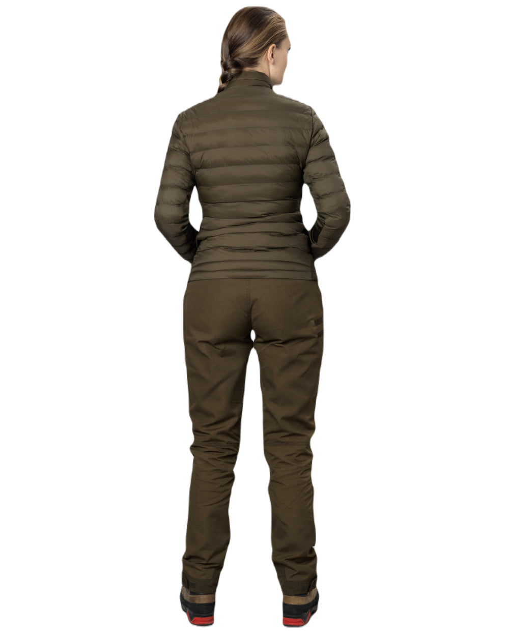 Pine Green Coloured Seeland Therma Jacket on white background 