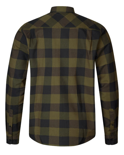 Green Check Coloured Seeland Toronto Shirt on White background 