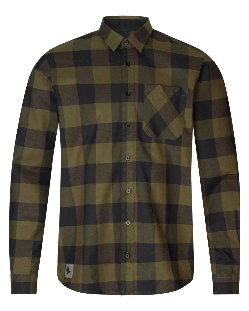 Green Check Coloured Seeland Toronto Shirt on White background 