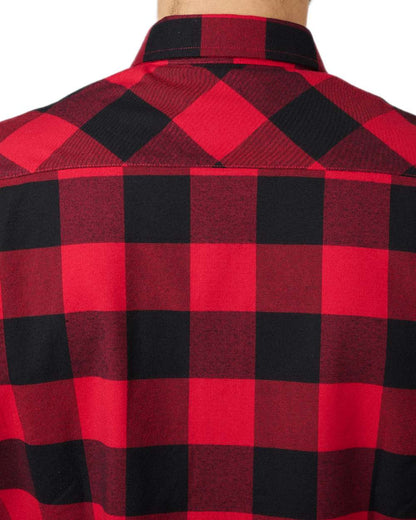Red Check Coloured Seeland Toronto Shirt on White background 