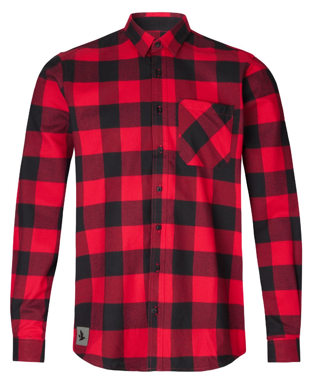 Red Check Coloured Seeland Toronto Shirt on White background 
