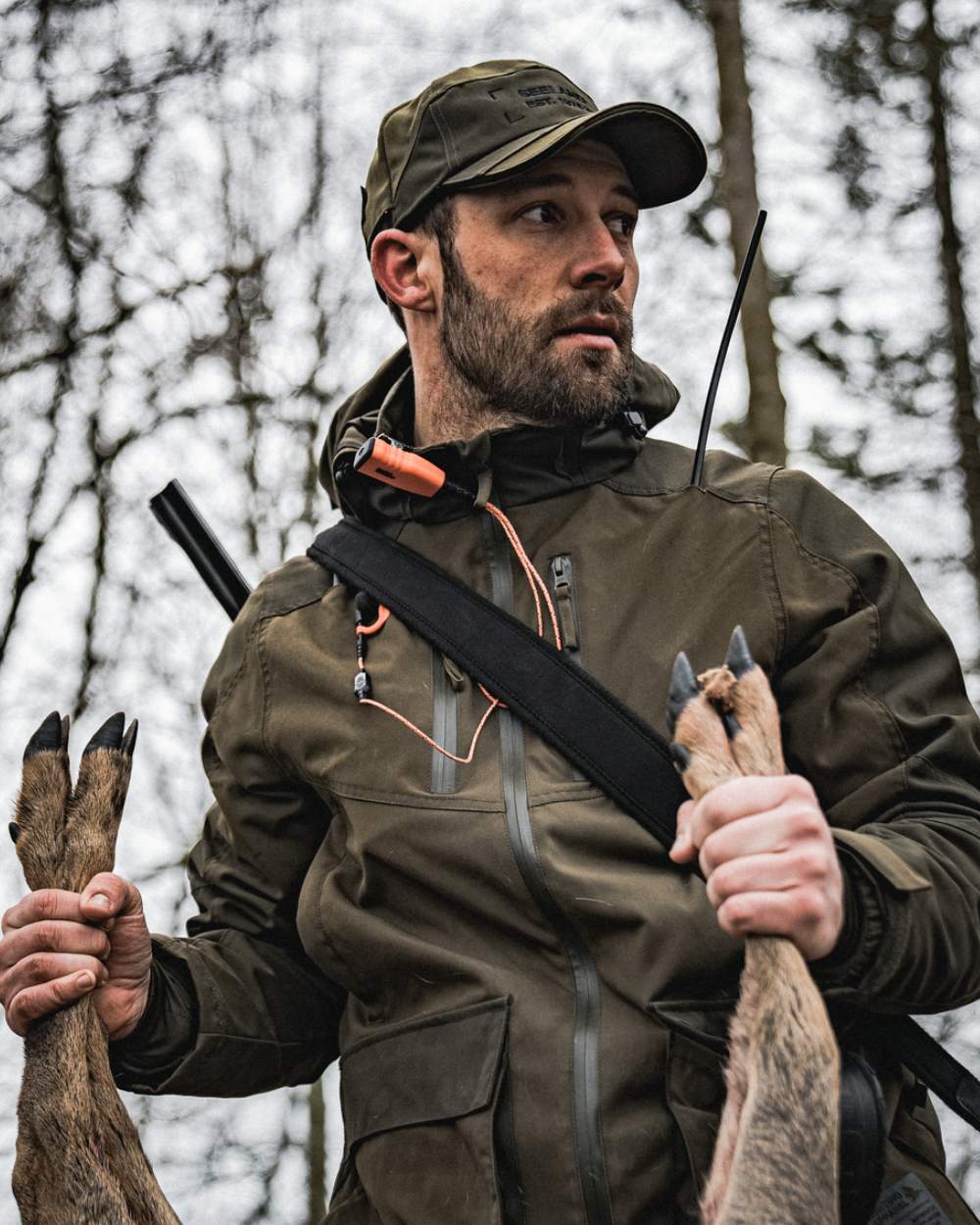 Light Pine Coloured Seeland Trax Jacket on outdoor background 