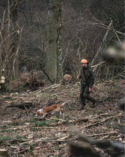Light Pine Coloured Seeland Trax Jacket on outdoor background 