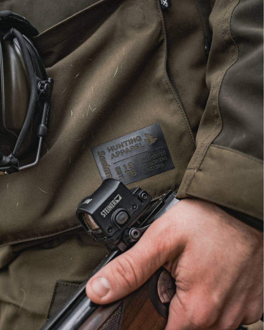 Light Pine Coloured Seeland Trax Jacket on outdoor background 