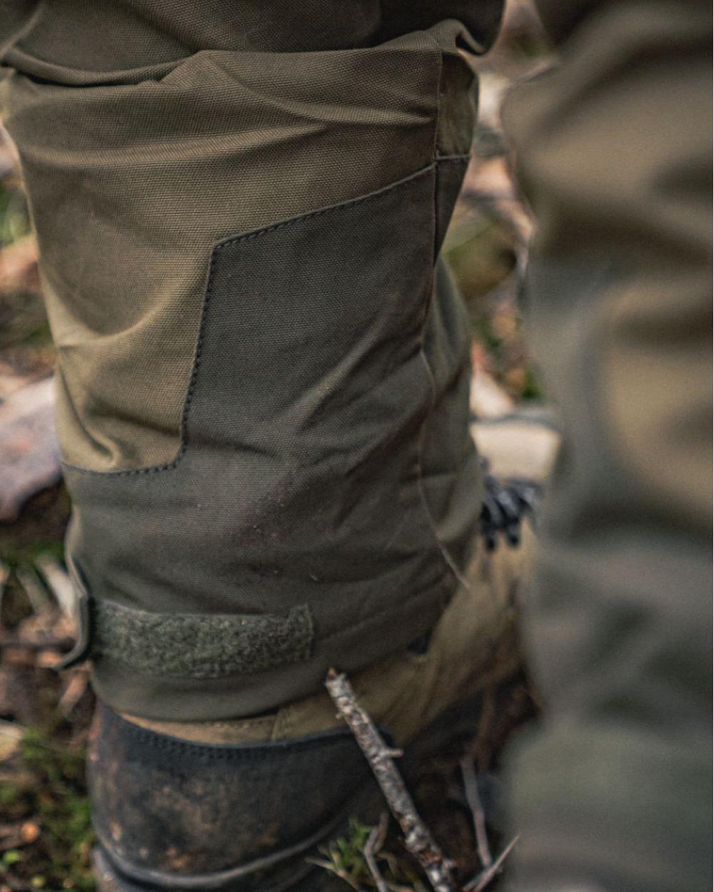 Light Pine Coloured Seeland Trax Trousers on outdoor background 