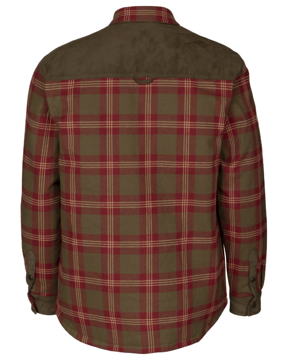 Red Check Coloured Seeland Vancouver Shirt on white background 