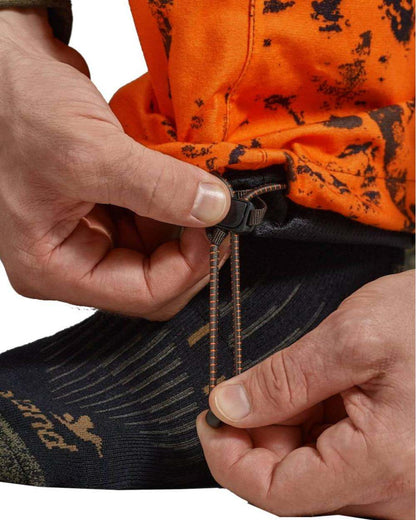 InVis Green InVis Orange Blaze Coloured Seeland Vantage Trousers on white background 