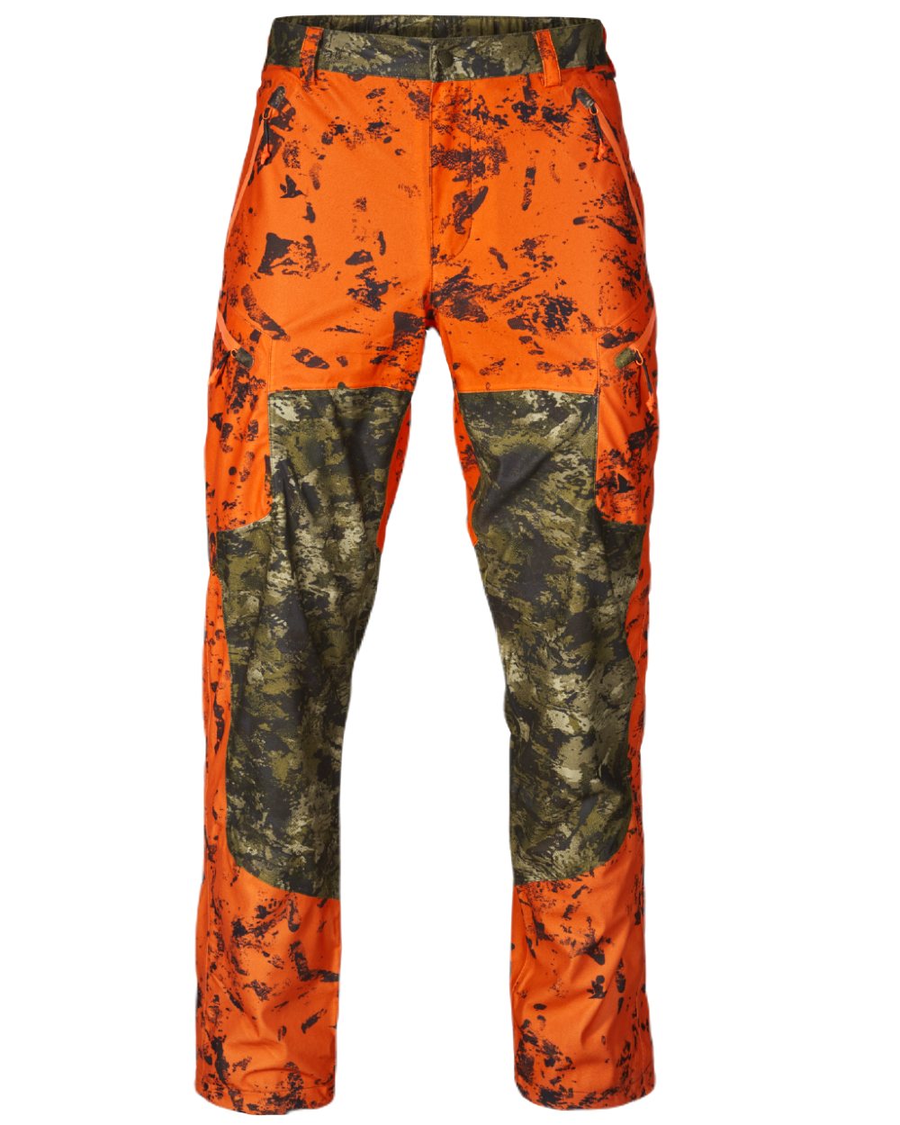 InVis Green InVis Orange Blaze Coloured Seeland Vantage Trousers on white background 