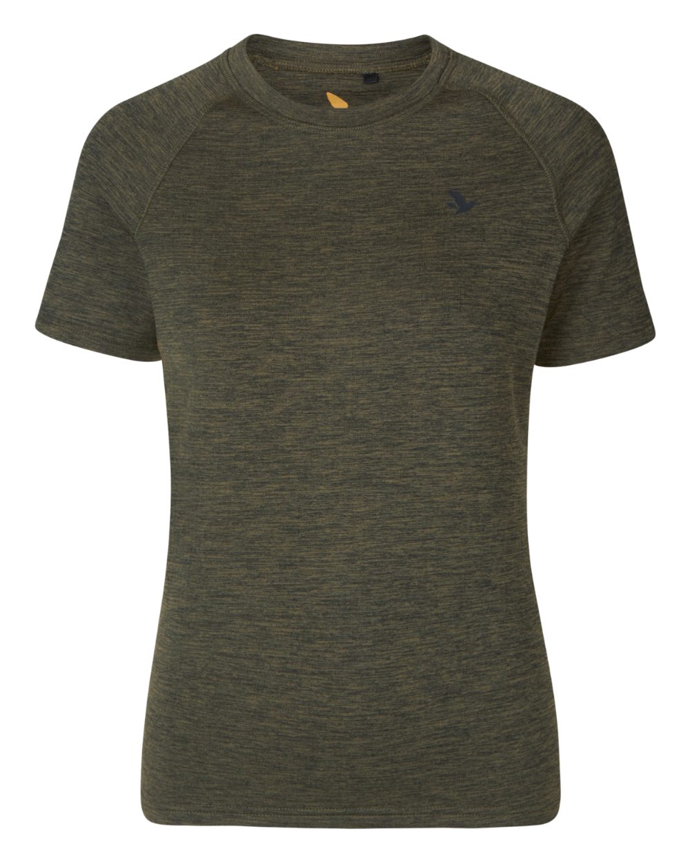 Pine Green Coloured Seeland Womens Active Short Sleeve T-Shirt on White background 