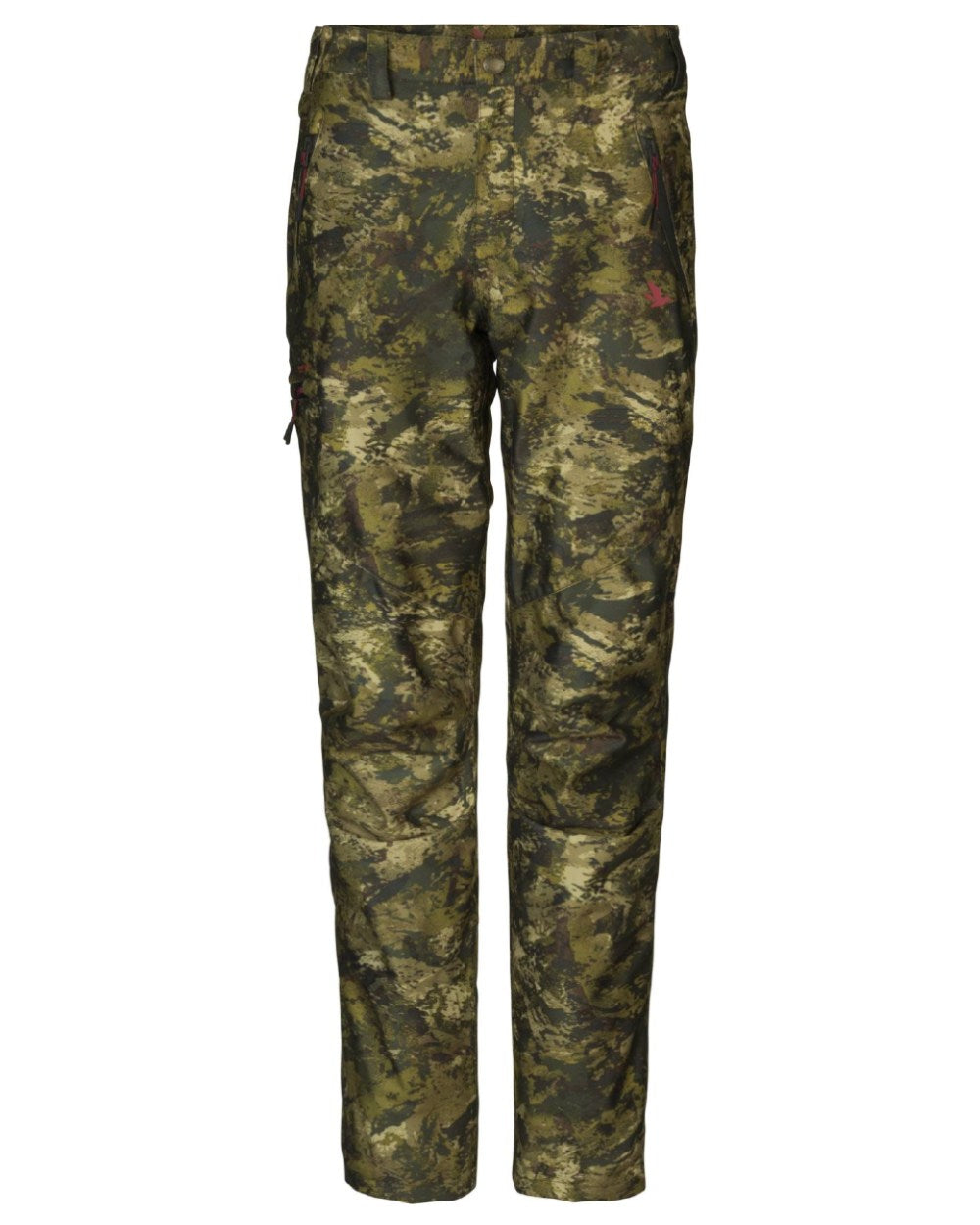 InVis MPC Green Coloured Seeland Womens Avail Camo Trousers on white background 