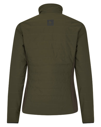 Pine Green Coloured Seeland Womens Celsius Aia Heat Jacket on white background 