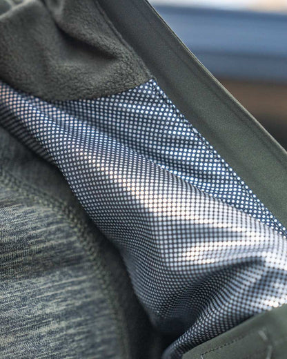 Pine Green Coloured Seeland Womens Celsius Aia Heat Jacket on outdoor background 