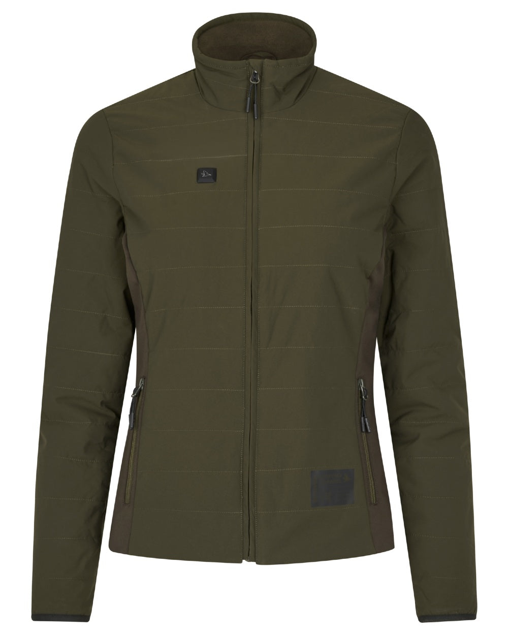 Pine Green Coloured Seeland Womens Celsius Aia Heat Jacket on white background 