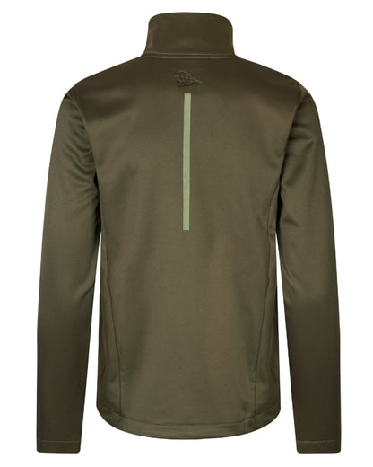 Pine Green Coloured Seeland Womens Emily Fleece on white background 