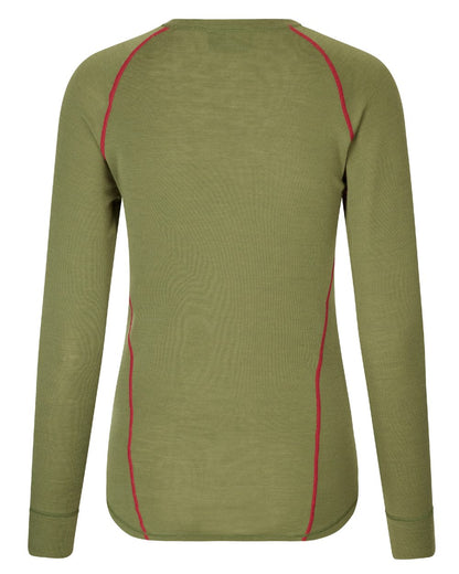 Capulet Olive Coloured Seeland Womens Hawker Base Layer on white background 