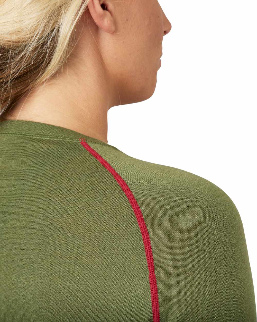 Capulet Olive Coloured Seeland Womens Hawker Base Layer on white background 