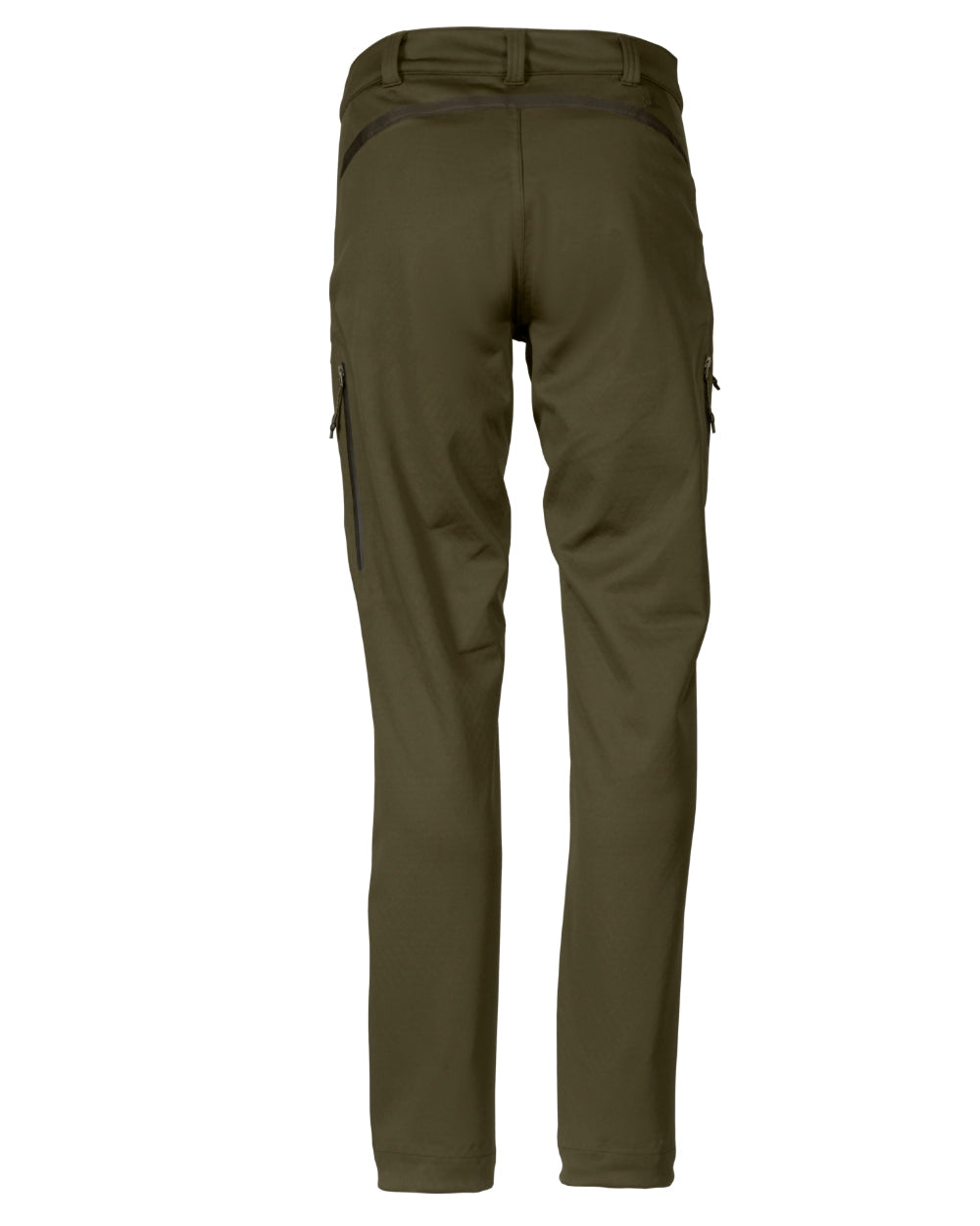 Pine Green Coloured Seeland Womens Hawker Waterproof Advance Trousers on White background 