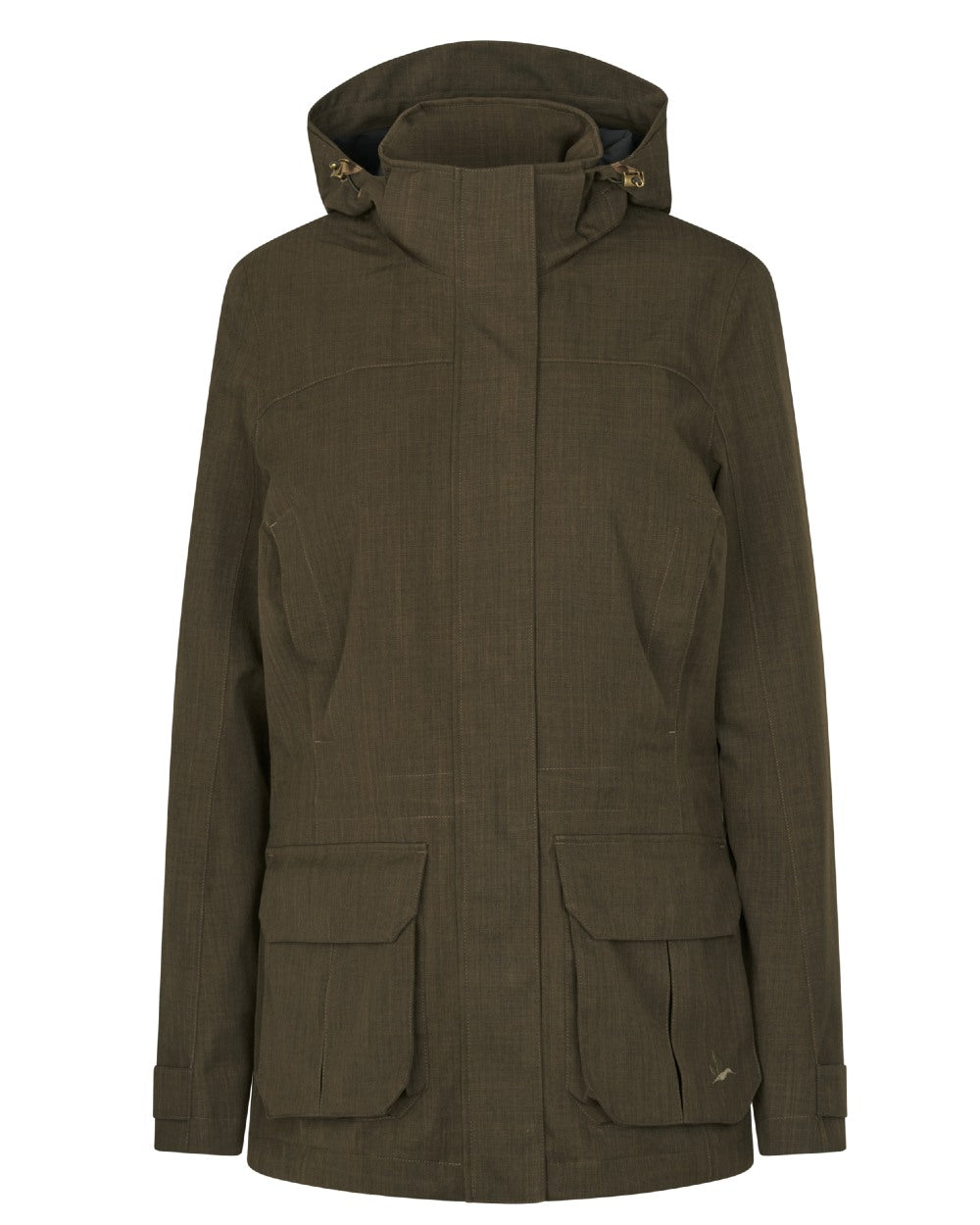Light Pine Coloured Seeland Womens Highpoint Harriet Jacket on white background 